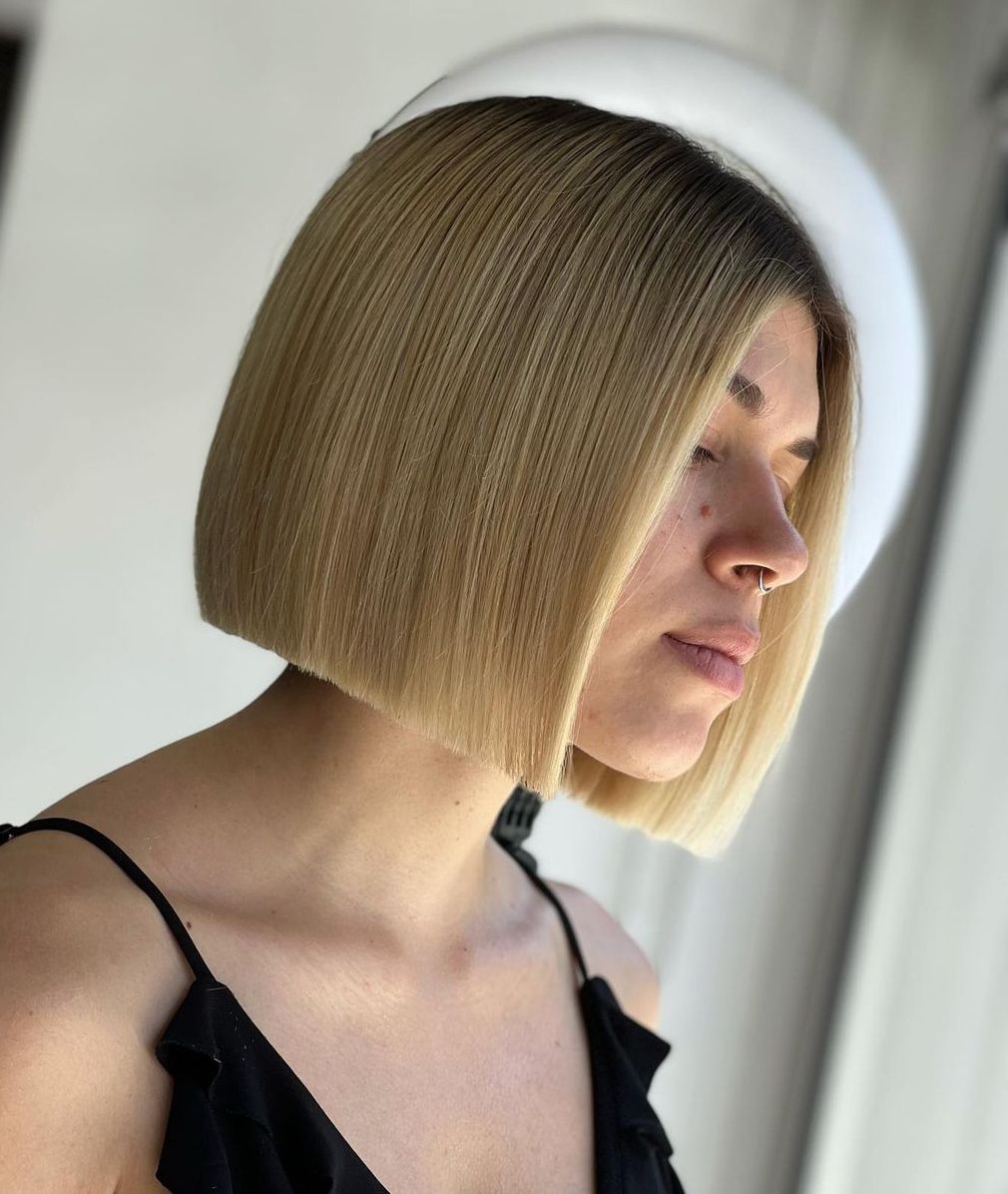 Flawless Blunt Cut Bob for Thin Hair