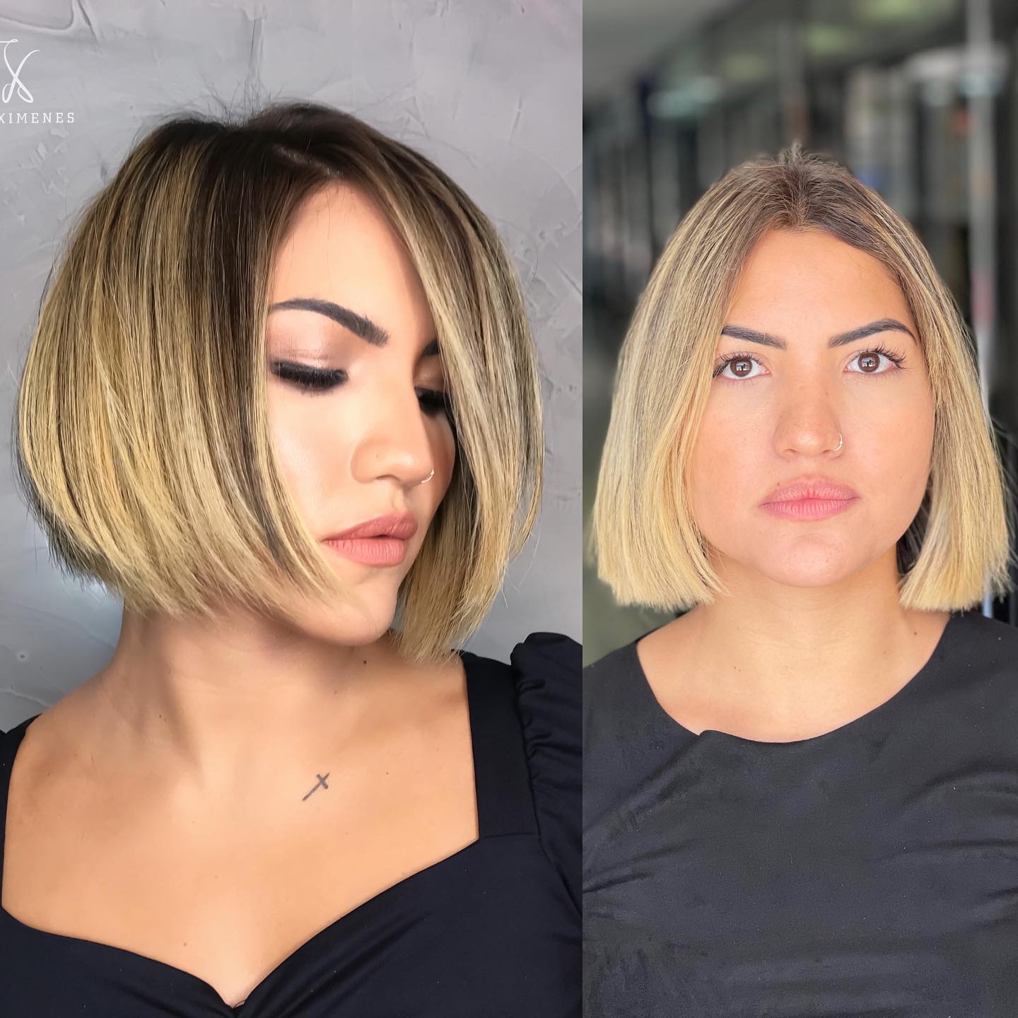 Slimming Short Razored Bob Makeover