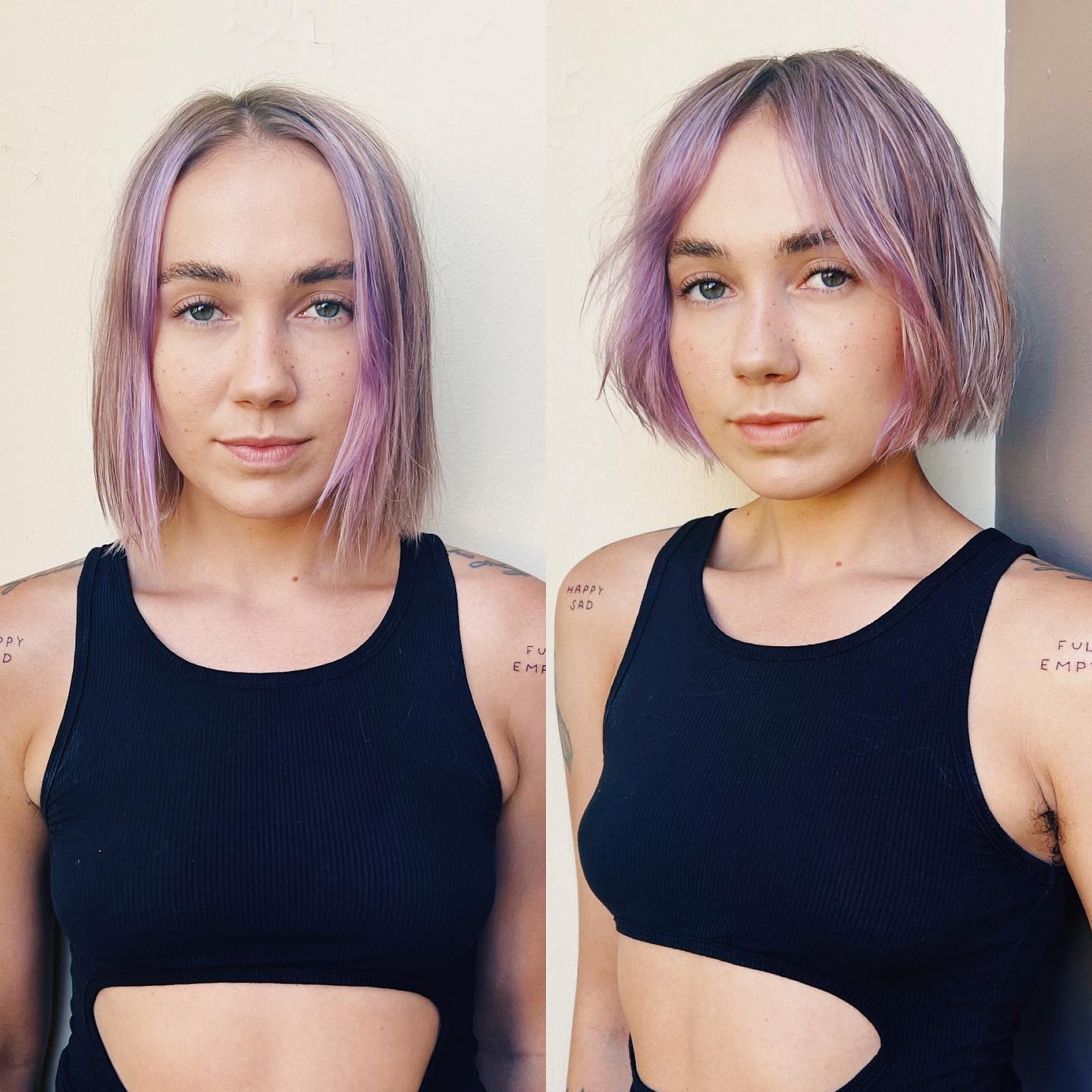 Funky Short Bob for Girls with Thin Hair