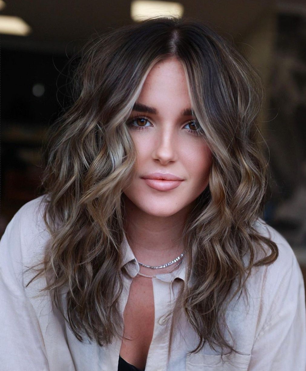 Mid-Length Hair with Beach Waves