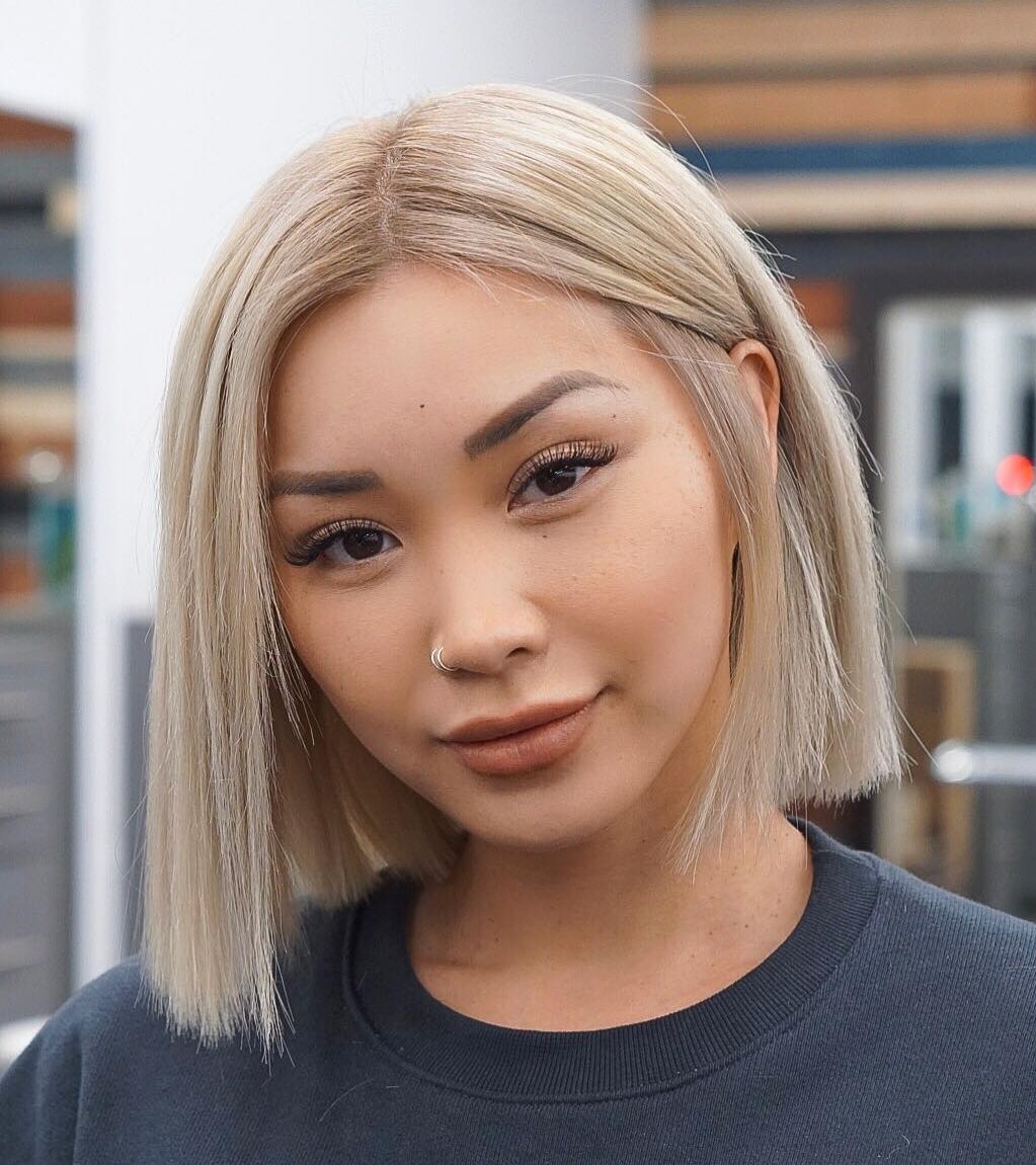 Blunt Bob for Girls with Round Faces