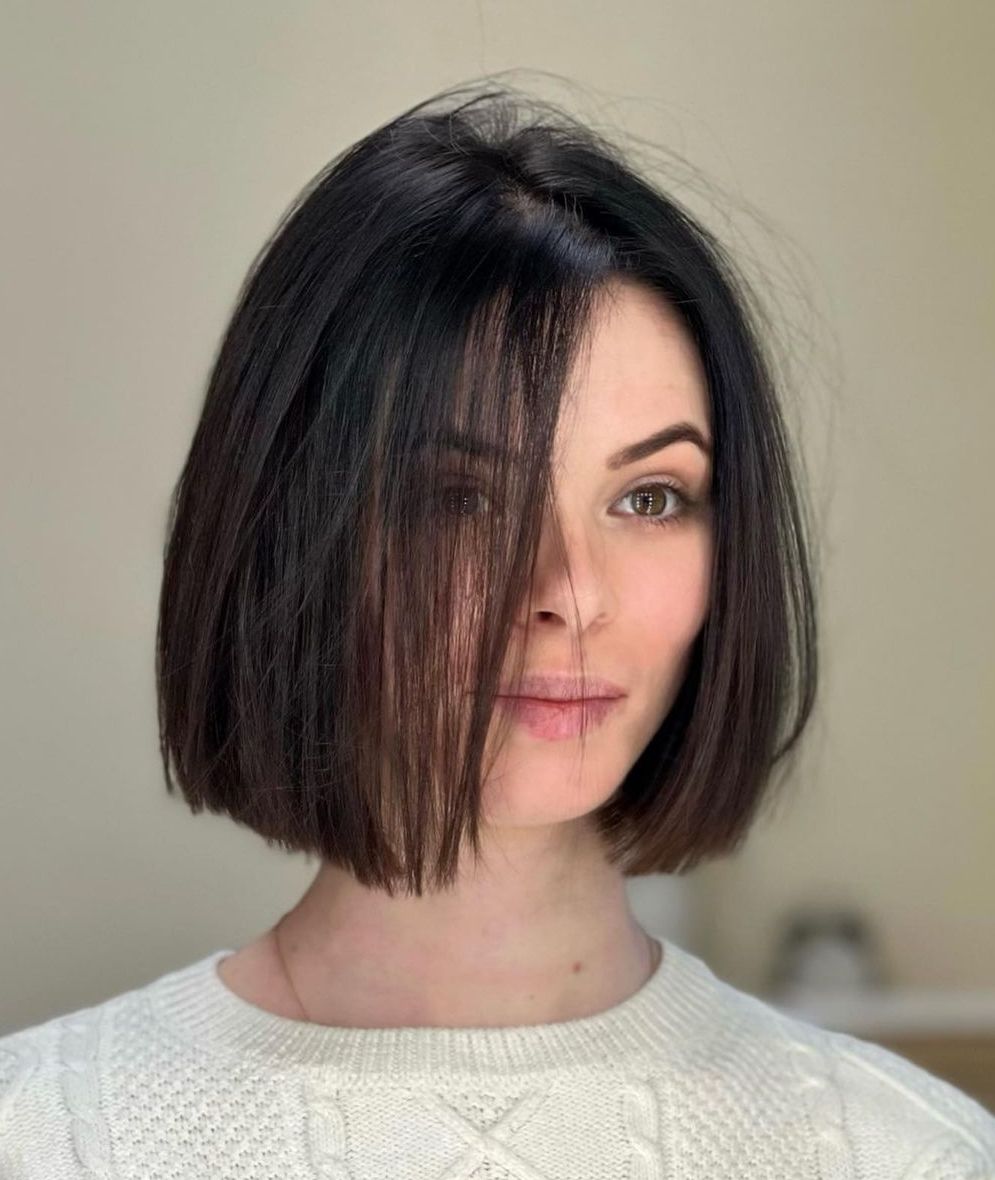 Perfect Blunt Bob without Bangs